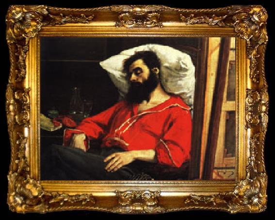 framed  Charles Carolus - Duran The Convalescent ( The Wounded Man ), ta009-2